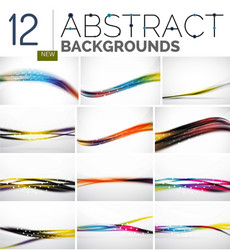 Collection of abstract backgrounds vector