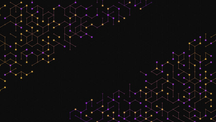 Geometric Cube & Hexagon Pattern vector image