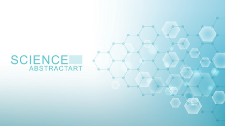modern science background with lines dots vector image