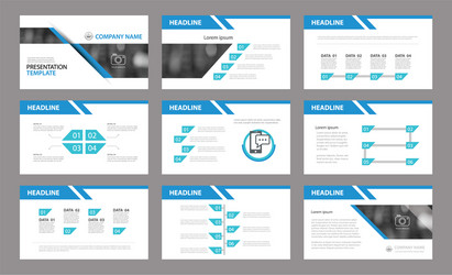 Presentation Slides Template vector image
