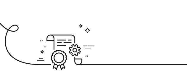 Technical Documentation Line Icon vector image