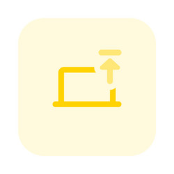 transferring data to server using a laptop vector image