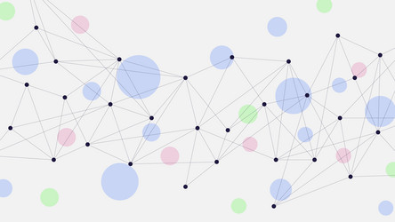 Abstract connecting dots and lines vector