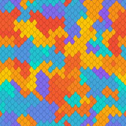 abstract scale pattern rainbow squama texture vector image