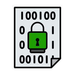 data security icon vector image