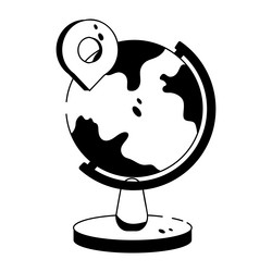 Geolocation globe Royalty Free Vector Image - VectorStock