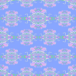 seamless pattern with colorful abstract shape vector image