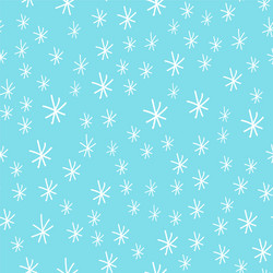 snowflake seamless pattern weather vector image