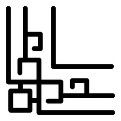 abstract geometric pattern creating a unique vector image
