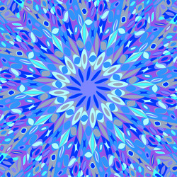 radial pattern mosaic background - colorful vector image