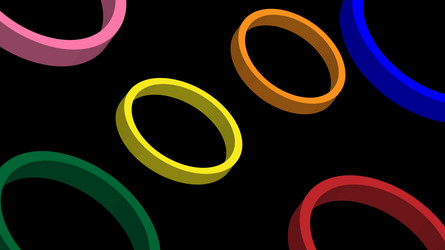abstract colorful circle shine and layer element vector image