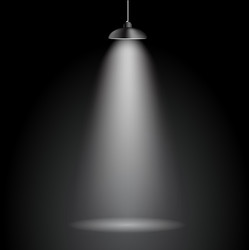background with lighting lamp empty space vector image