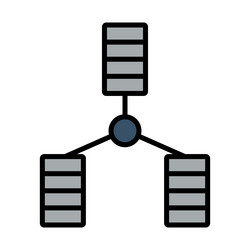 database icon vector image