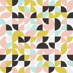 retro styled abstract geometric pattern background vector image