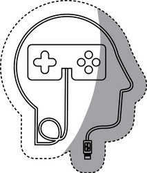 brain hosting data icon stock vector image