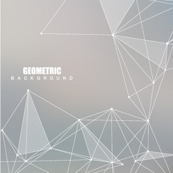 geometric abstract background with connected line vector image