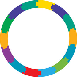 segmented circles from 2 to 20 parts circular vector image