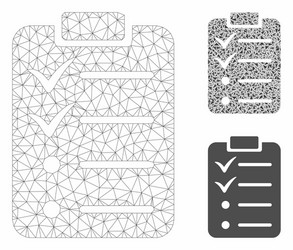 todo list mesh carcass model and triangle vector image