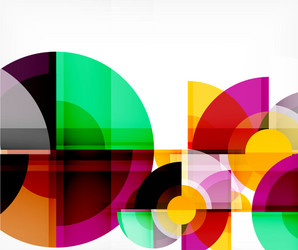 abstract background circle and triangle design vector image