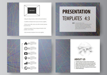 business templates for presentation slides easy vector