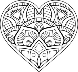 ornamental heart vector