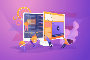 software testing concept vector image