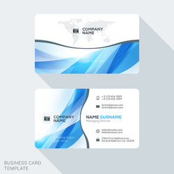 Creative business card template with abstract vector