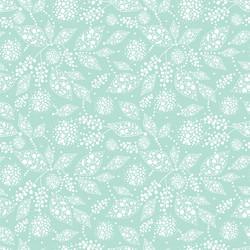 Light green abstract dots leaves seamless pattern vector