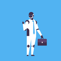 Robot Assistant - AI Character vector image