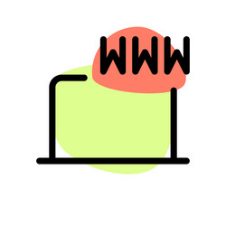 url used to access websites and online resources vector image