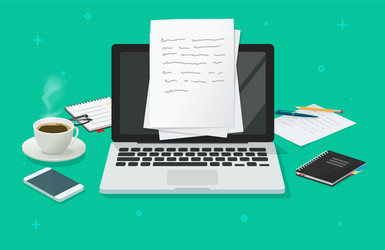 Writing & Content Creation vector image