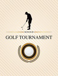 Golf Tournament Flyer Vector Image