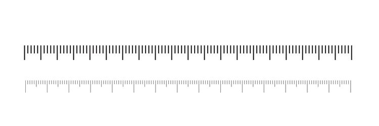 measuring scale marking for ruler marks tape vector image
