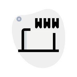 url used to access websites and online resources vector image