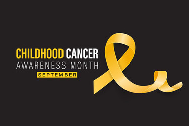 childhood cancer awareness month banner september Vector Image