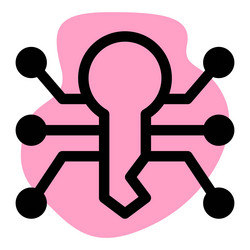 key a string of algorithm for encryption vector image