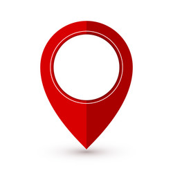 map pointer icon in flat style navigator symbol vector