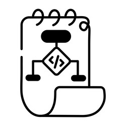 programming algorithm vector image