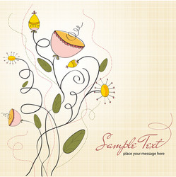 seamless pattern background with flowers Vector Image