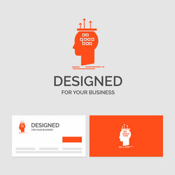 business logo template for algorithm brain vector image