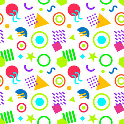 seamless pattern with vibrant color and simple vector image
