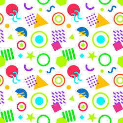 Seamless pattern with vibrant color and simple vector