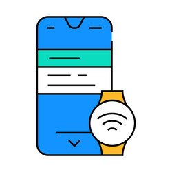 smart device tech enthusiast icon color vector image