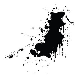 Black ink splatters Royalty Free Vector Image - VectorStock