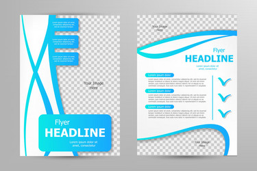 flyer template design vector image