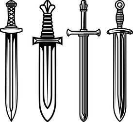 Medieval sword Royalty Free Vector Image - VectorStock