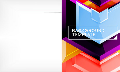 techno arrow background template design vector image