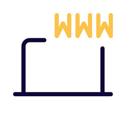 url used to access websites and online resources vector image