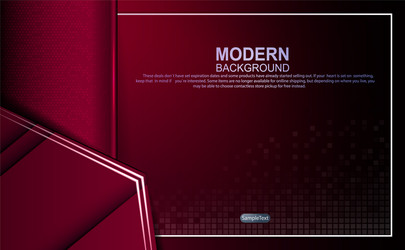 dark red design with gradient and mosaic outlines vector image