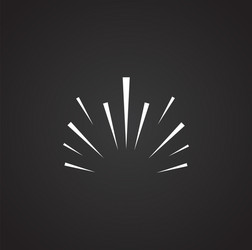 sparkle icon on background for graphic and web vector image